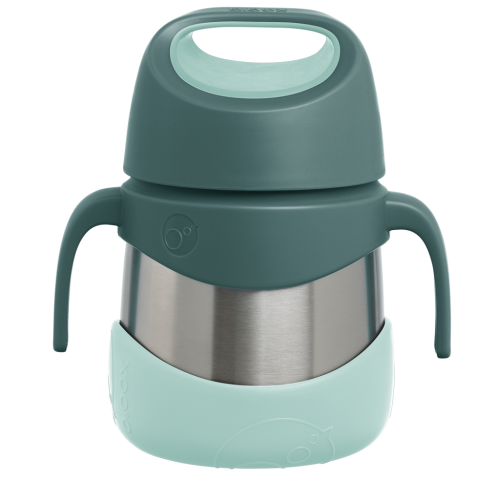 Termo con cuchara/tenedor 335 ml, Esmerald Forest - B.Box