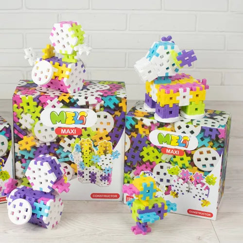 Meli Maxi Constructor Pastel 120 piezas