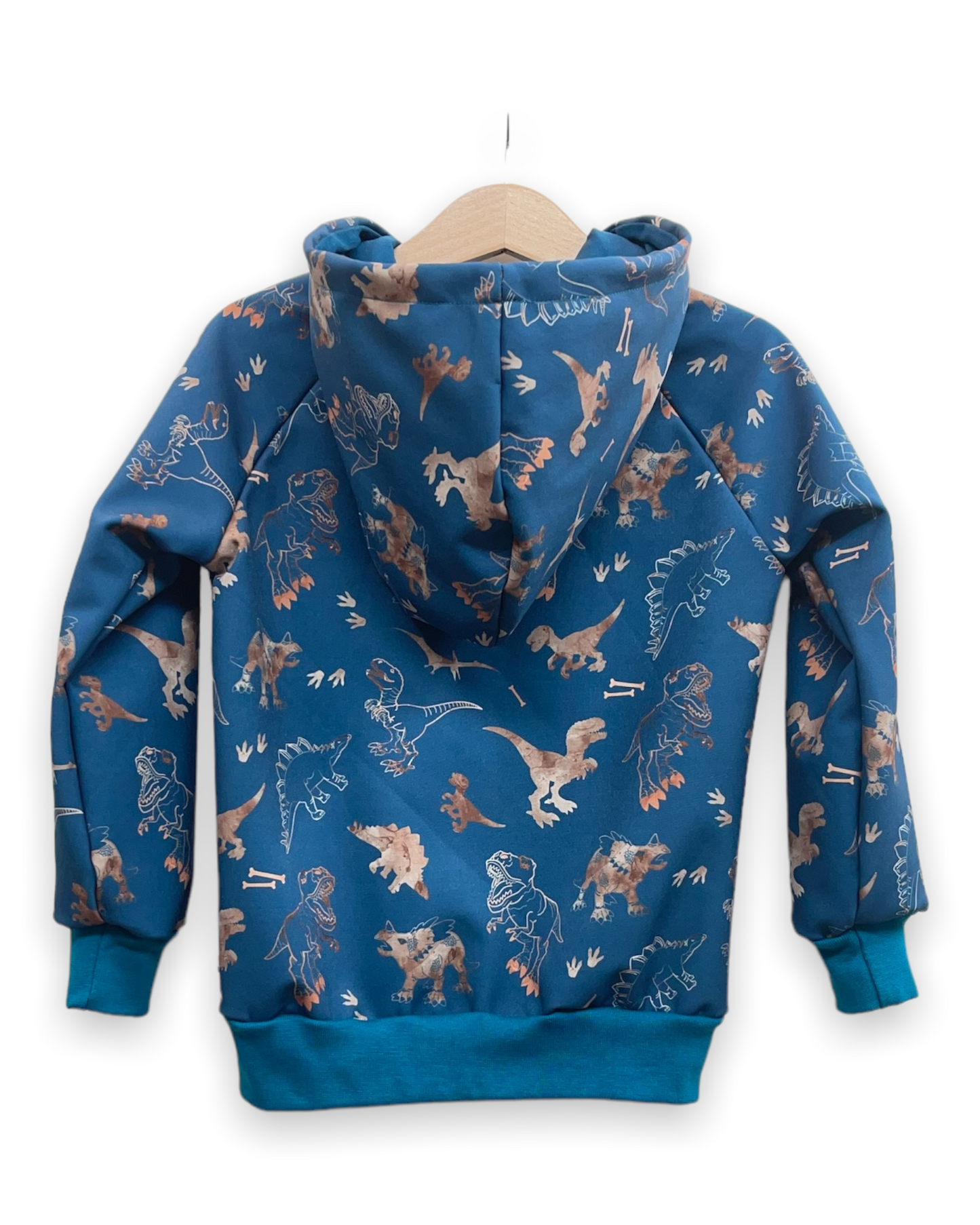 Chaqueta impermeable dinos dorado