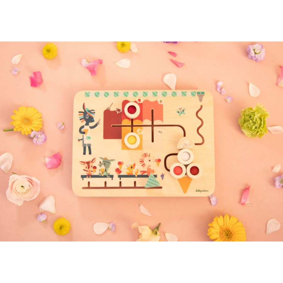 Tablero Mix & Match, La heladería - Lilliputiens