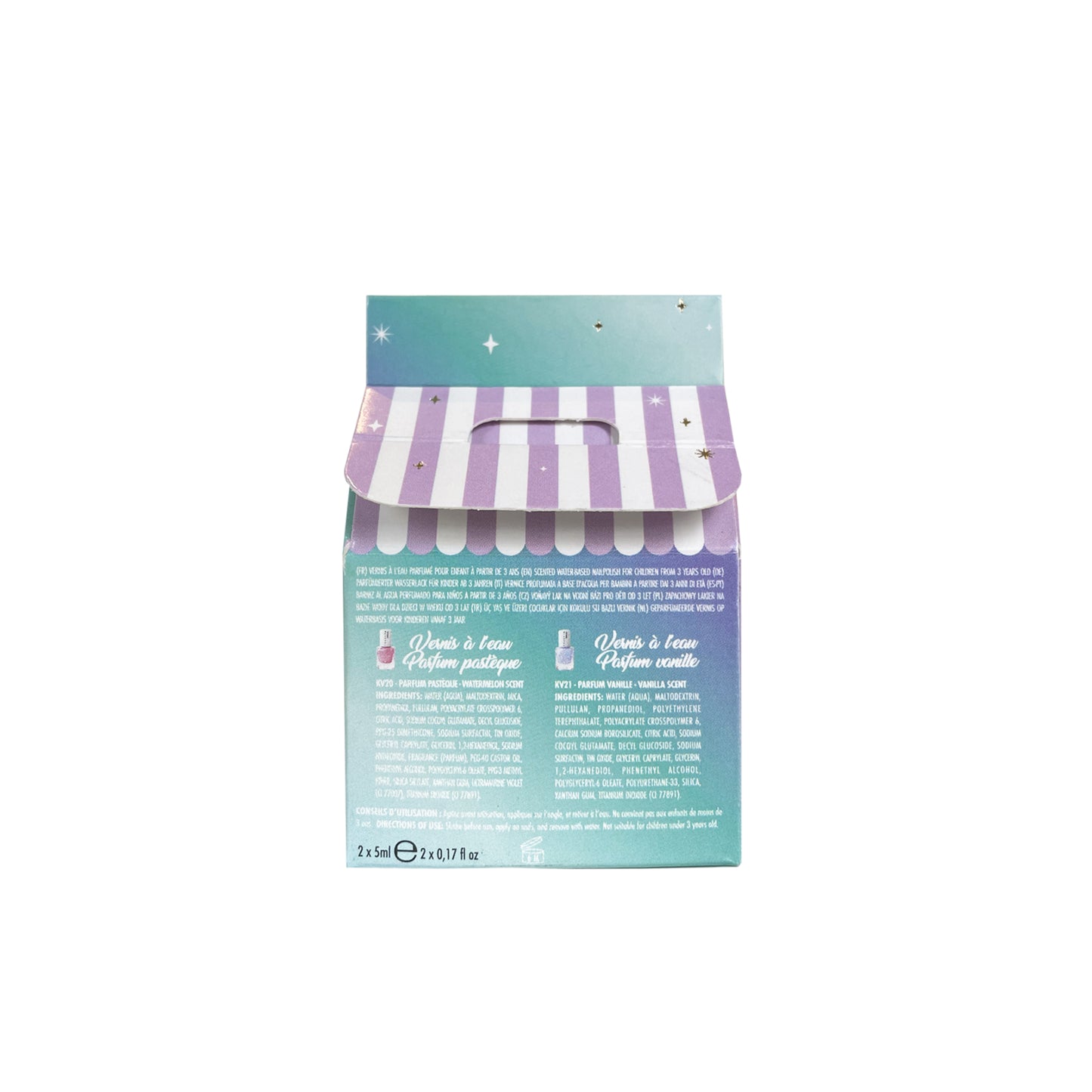Caja de 2 esmaltes de uñas a base de agua - Inuwet