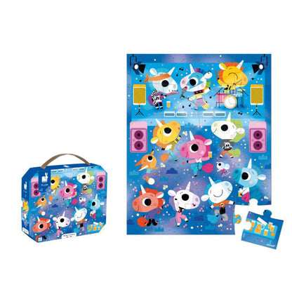 Puzzle Concierto de rock Unicornios 24 piezas - Janod