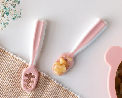 Cuchara de aprendizaje rosa - Kiokids