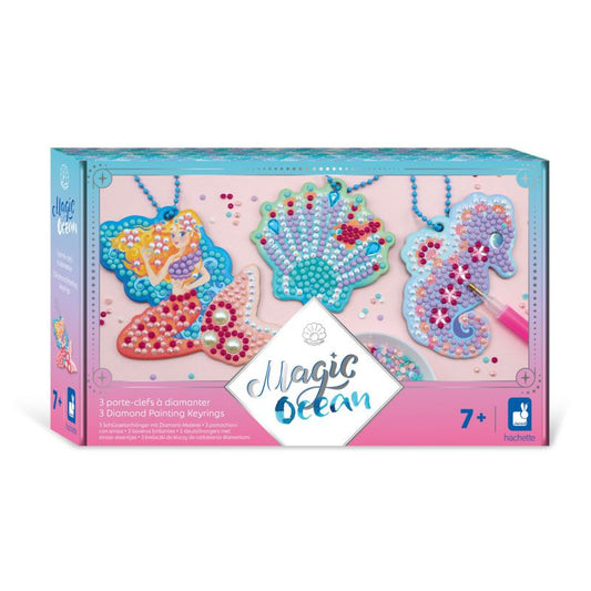 Decorar con strass 3 llaveros, Magic Ocean - Janod