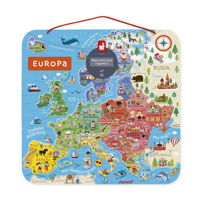Puzzle Magnético, Mapa de Europa - Janod