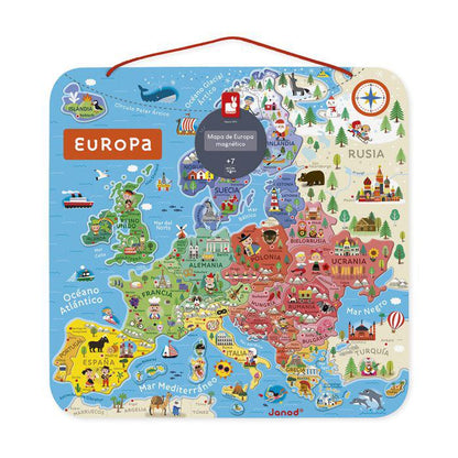 Puzzle Magnético, Mapa de Europa - Janod