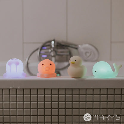 Animales marinos con luz para el baño RGB - Mary´s