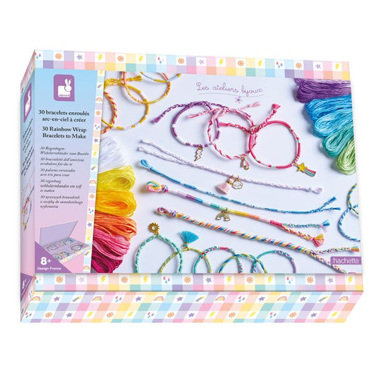30 pulseras enrolladas, Arcoíris - Janod