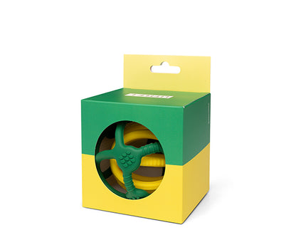 Pack de 2 pelotas mordedores silicona, Verde y Amarillo - Little L