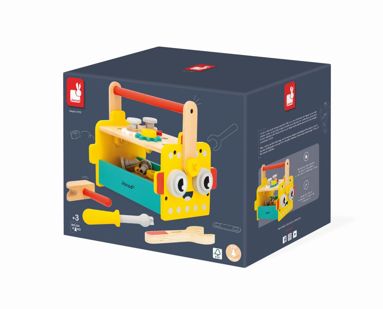 Brico´Kids, caja de herramientas robot - Janod