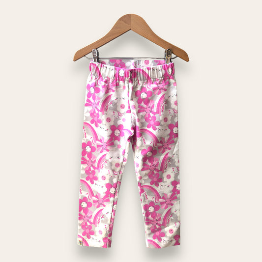 Leggings unicornios y flores, cambia de color con el sol