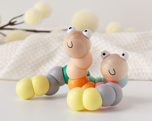 Oruga articulada madera - Kiokids