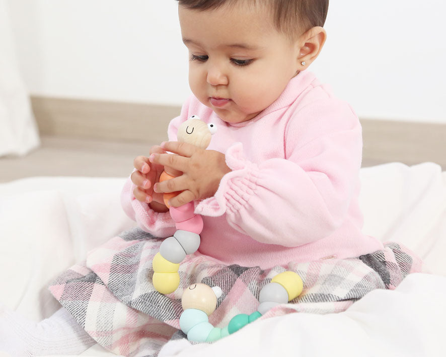 Oruga articulada madera - Kiokids