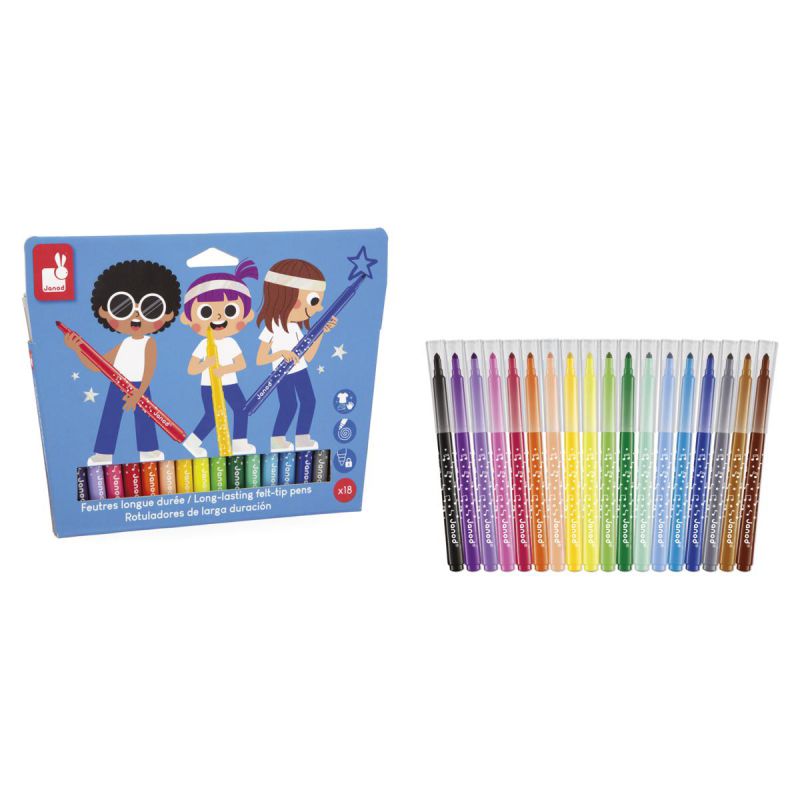 18 Rotuladores de larga duración - Janod