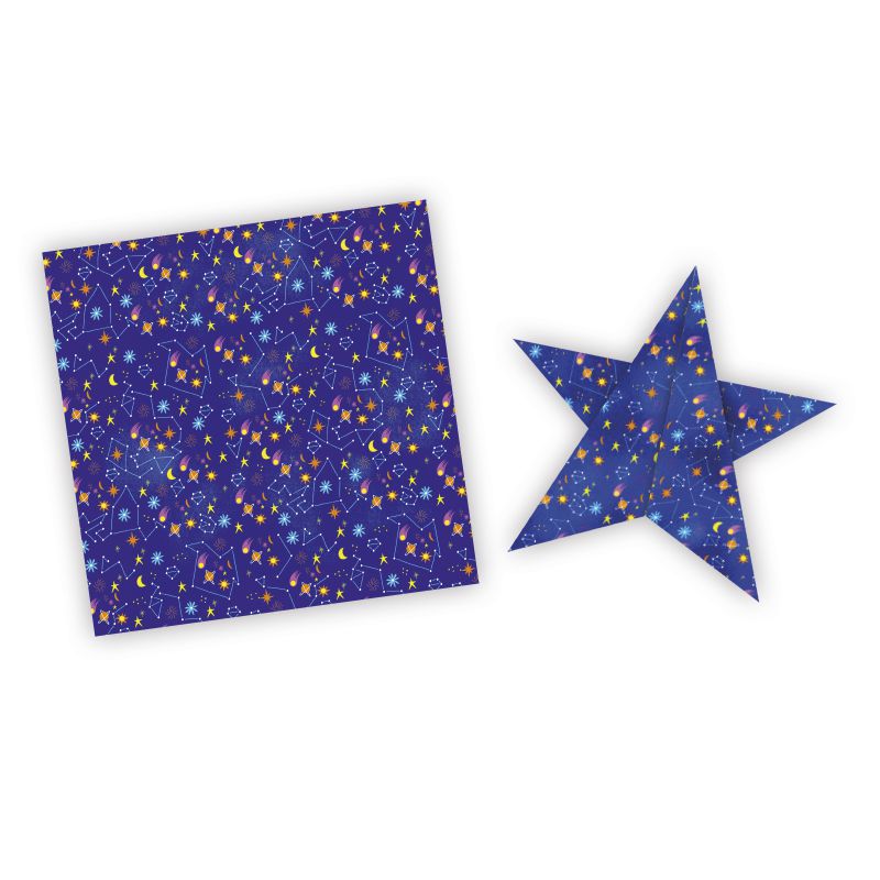 200 papeles origamis, constelaciones - Janod