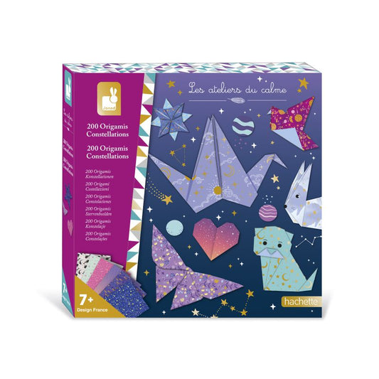 200 papeles origamis, constelaciones - Janod