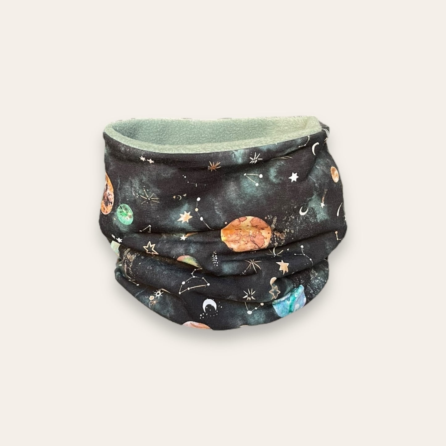 Cuello polar infantil Galaxia verde