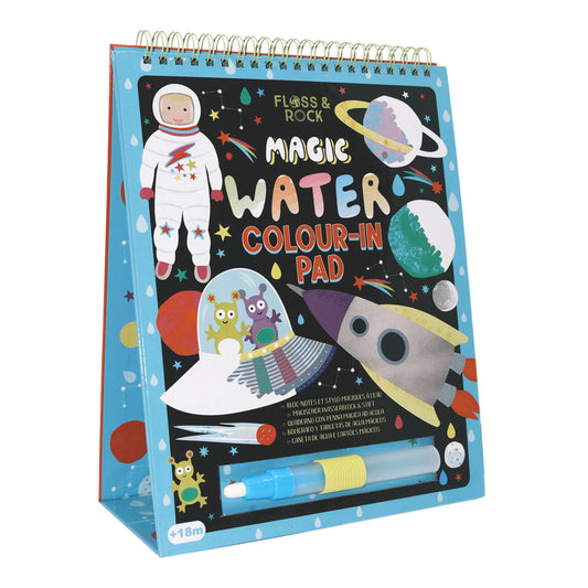 Cuaderno con bolígrafo de agua mágico, Espacio - Floss & Rock