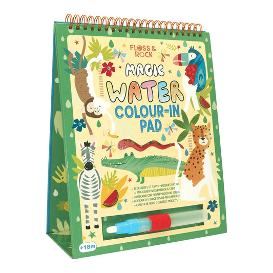 Cuaderno con bolígrafo de agua mágico, Jungla - Floss & Rock