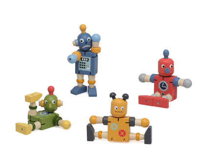 Robot articulado de madera - Kiokids