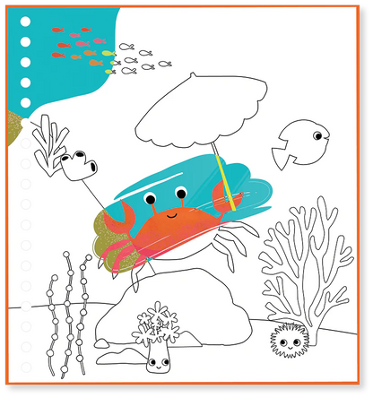 Multiplay con bolígrafo de agua mágico, Ocean - Floss & Rock