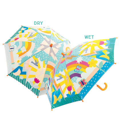 Paraguas +6, cambia de color, Arcoiris - Floss & Rock