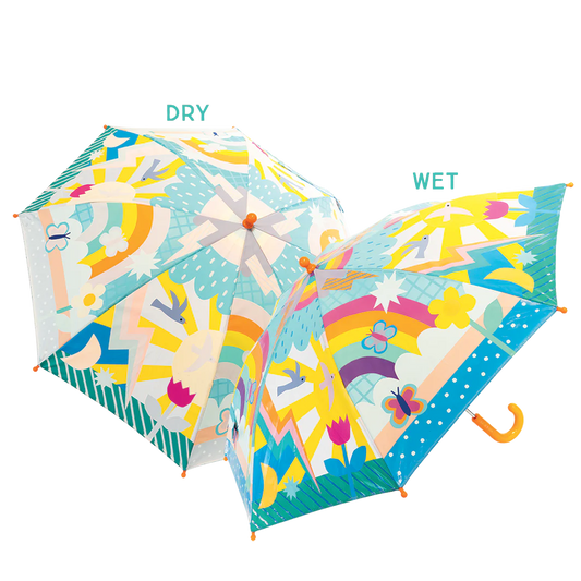 Paraguas +6, cambia de color, Arcoiris - Floss & Rock