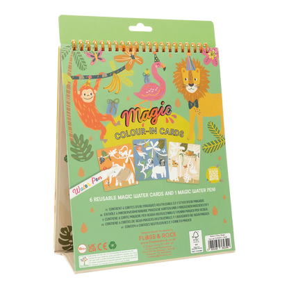 Cuaderno con bolígrafo de agua mágico, Jungla - Floss & Rock
