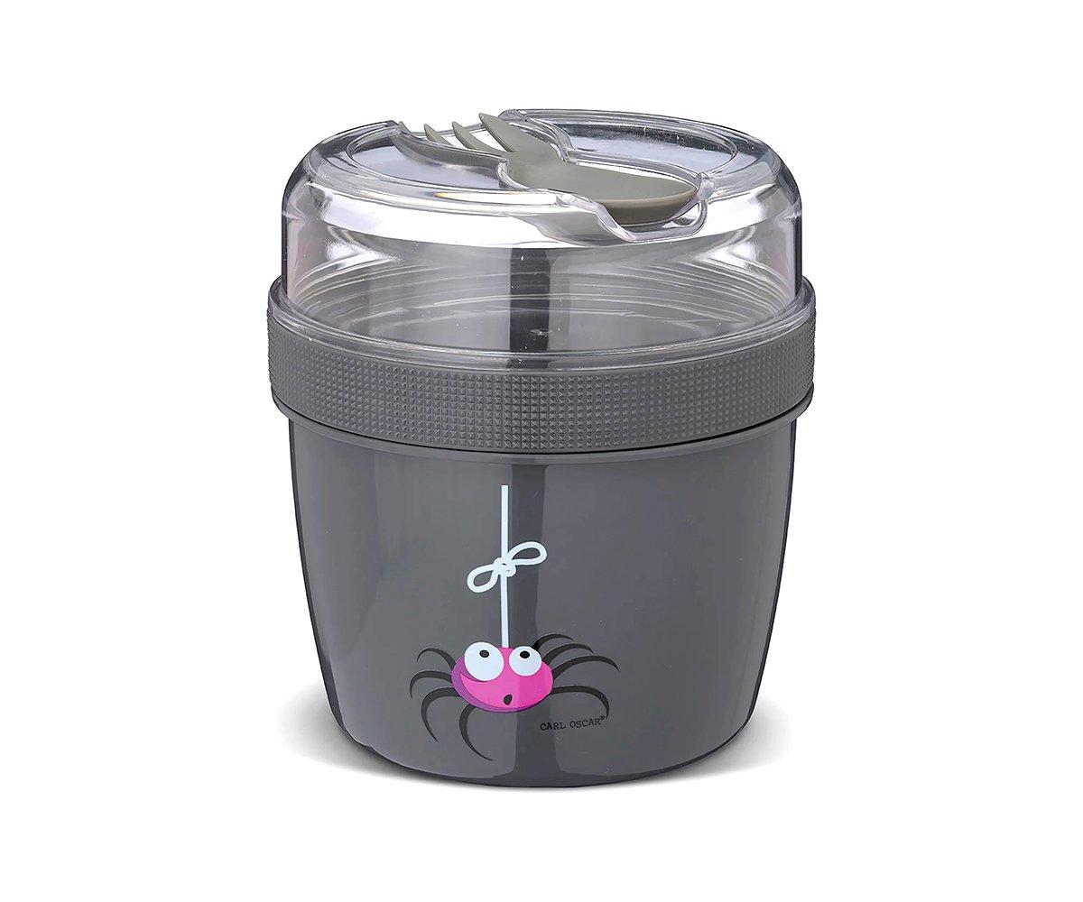 Fiambrera Snack N'ice Cup L Araña Grey - Carl Oscar