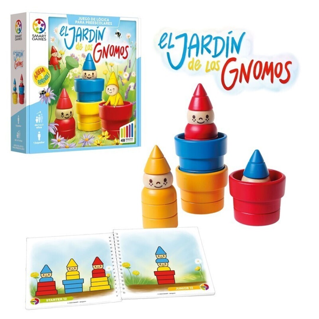 El jardín de los Gnomos, juego de lógica - Smart Games