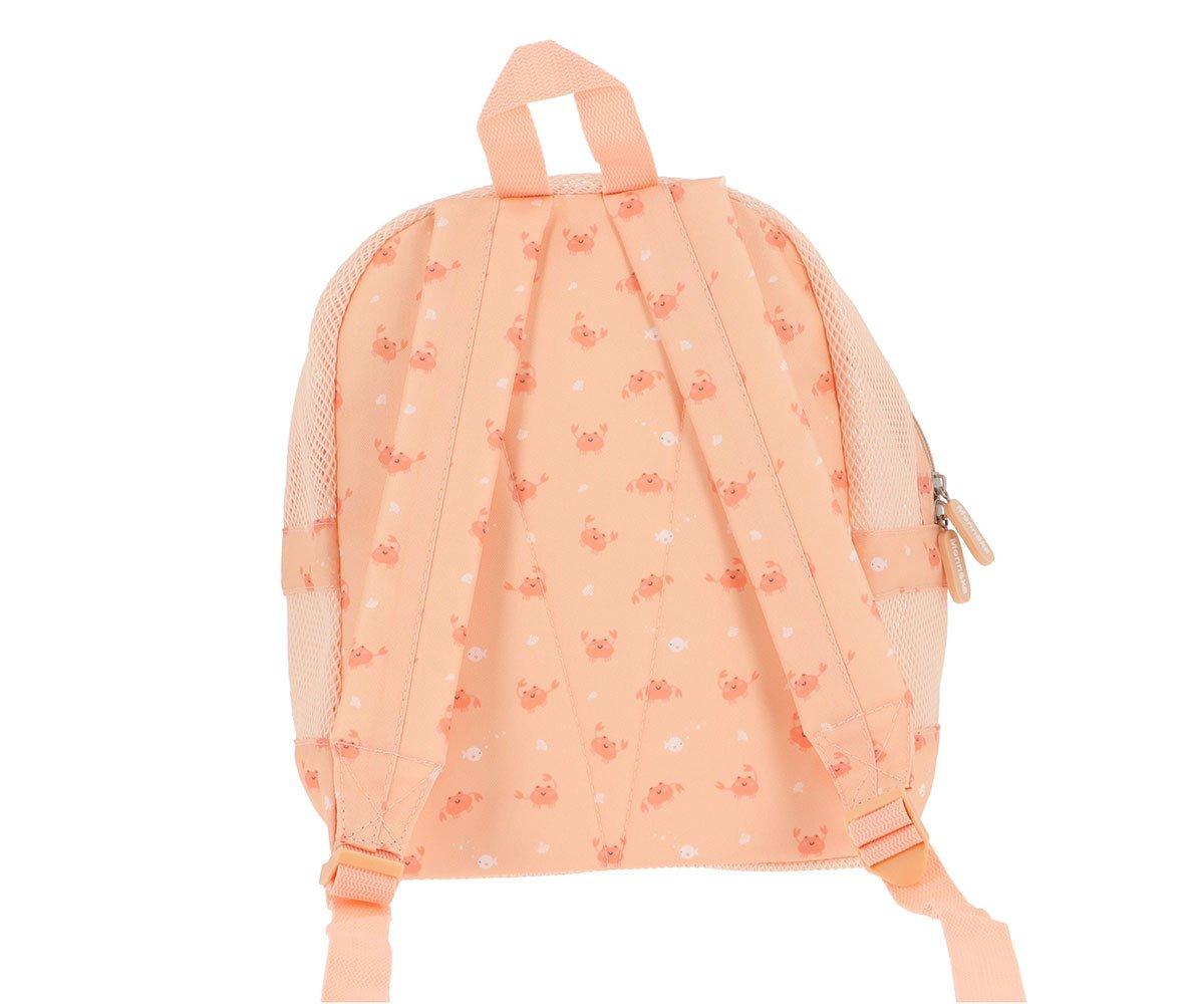 Mochila Infantil Antiarena Crab Coral - Monnëka