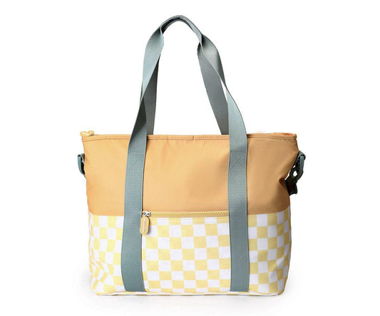 Bolso Nevera Stripes Yellow Chess - Monnëka