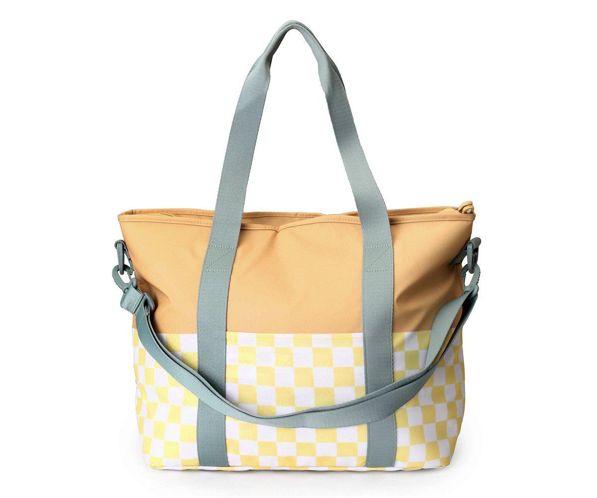 Bolso Nevera Stripes Yellow Chess - Monnëka