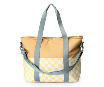 Bolso Nevera Stripes Yellow Chess - Monnëka