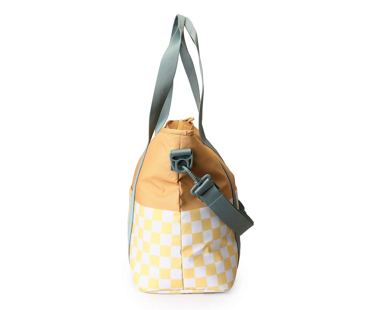 Bolso Nevera Stripes Yellow Chess - Monnëka