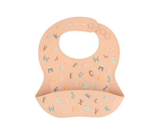 Babero silicona Funny Letters - Tutete