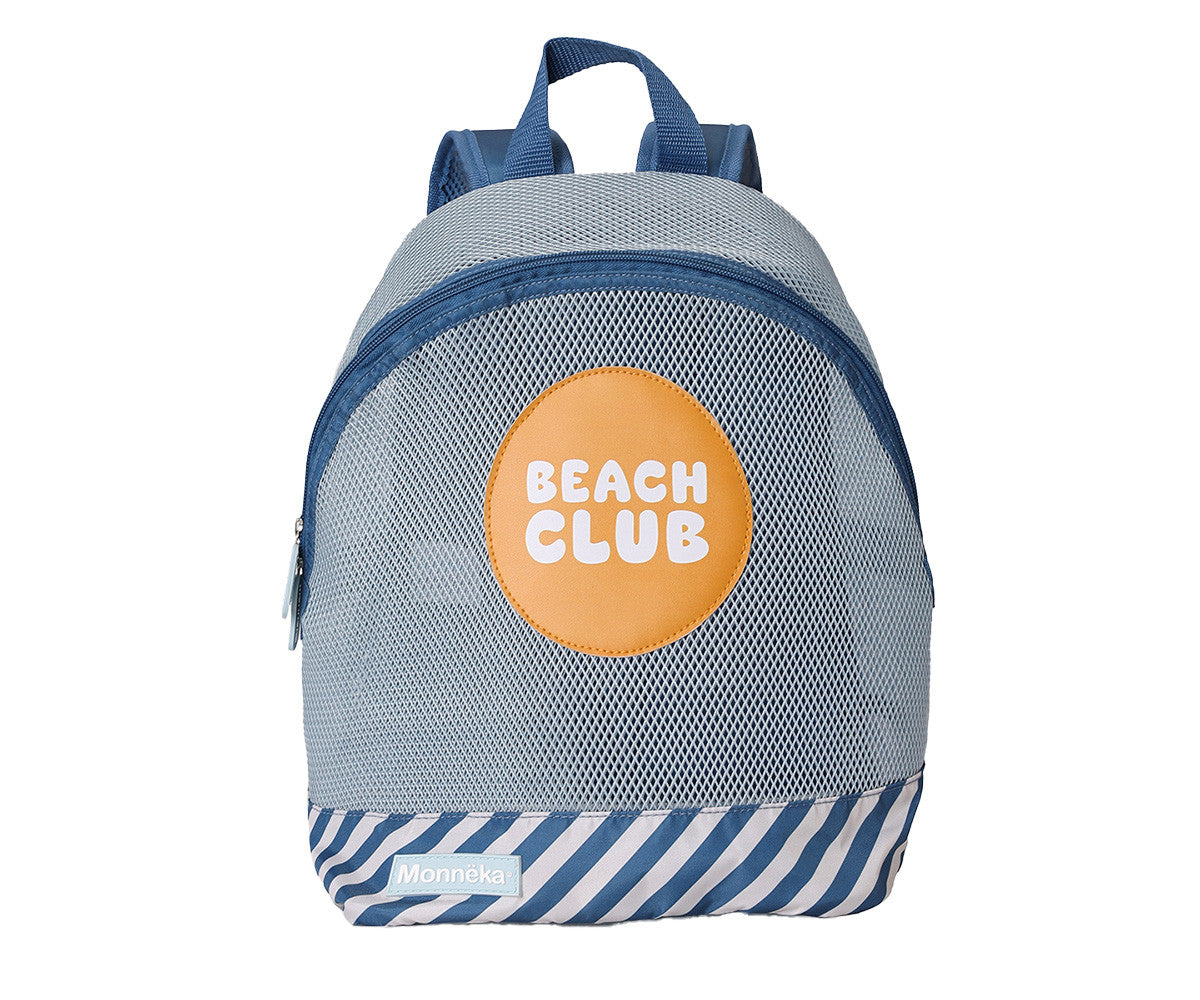 Mochila Infantil Antiarena Stripes Blue & Beyond - Monnëka