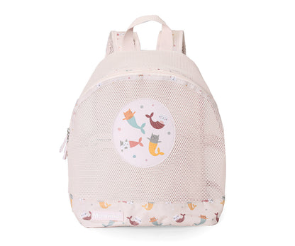 Mochila Infantil Antiarena Mermaid Cats - Monnëka