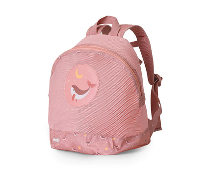 Mochila Infantil Antiarena Whale Pink - Monnëka
