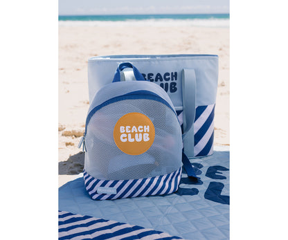 Mochila Infantil Antiarena Stripes Blue & Beyond - Monnëka