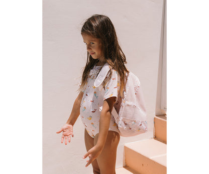Mochila Infantil Antiarena Mermaid Cats - Monnëka