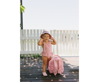 Mochila Infantil Antiarena Whale Pink - Monnëka