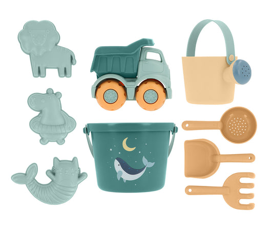 Set de Juguetes de Playa Whale Teal - Monnëka