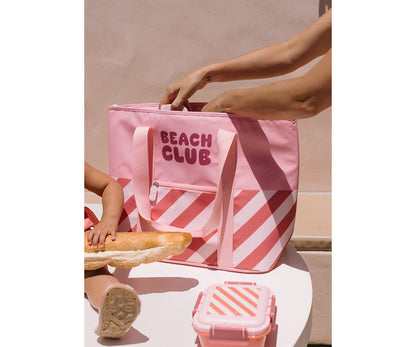 Bolso Nevera Stripes Bloom & Blush - Monnëka