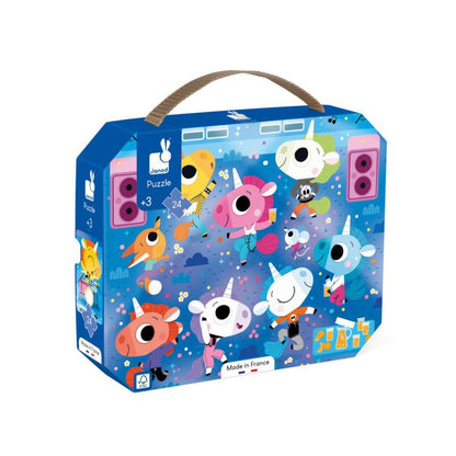 Puzzle Concierto de rock Unicornios 24 piezas - Janod