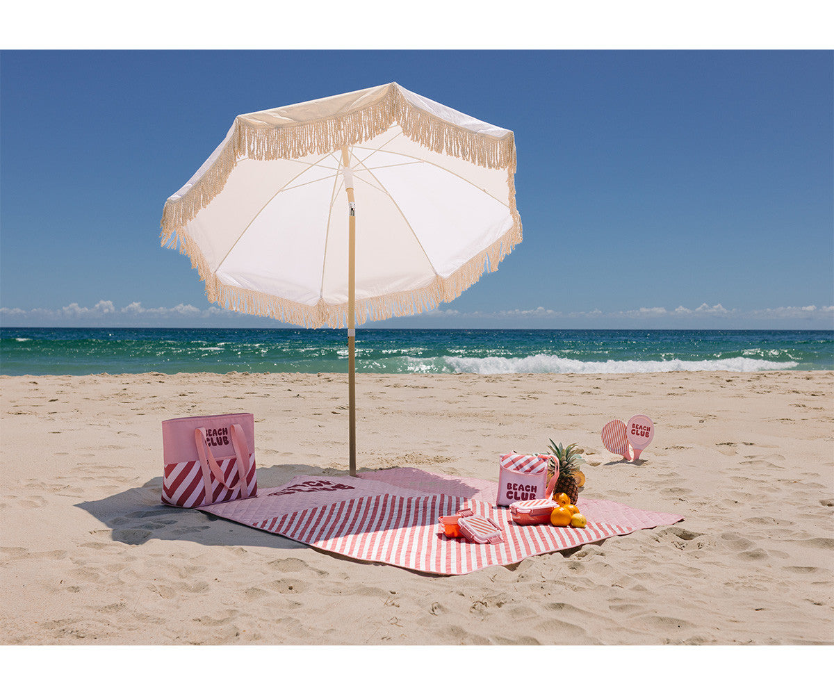 Manta Picnic Stripes Bloom & Blush - Monnëka