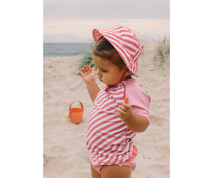 Gorro reversible Stripes Bloom & Blush - Monnëka