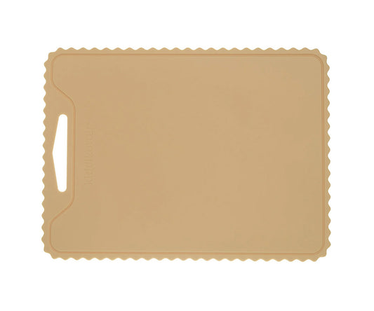 Tabla de corte de silicona antideslizante, Cream - KiddiKutter