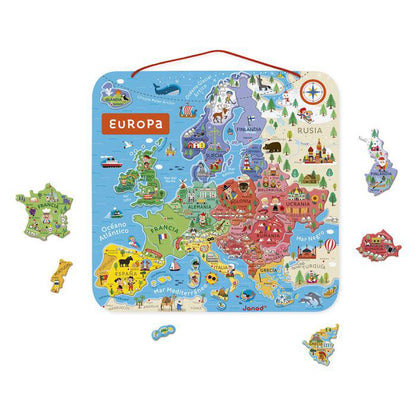 Puzzle Magnético, Mapa de Europa - Janod