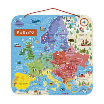 Puzzle Magnético, Mapa de Europa - Janod
